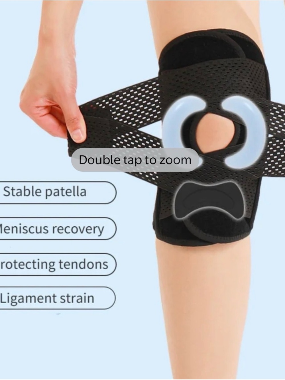 Black Neoprene Knee Support Brace